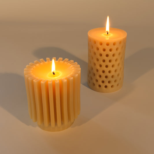 Finned Bee's Wax Candle